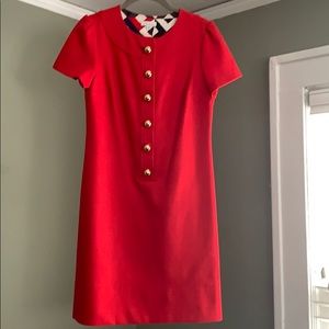 Shoshanna red cotton dress